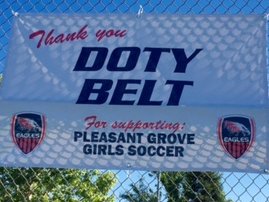 Doty Belt helps local High School soccer team with a generous donation
