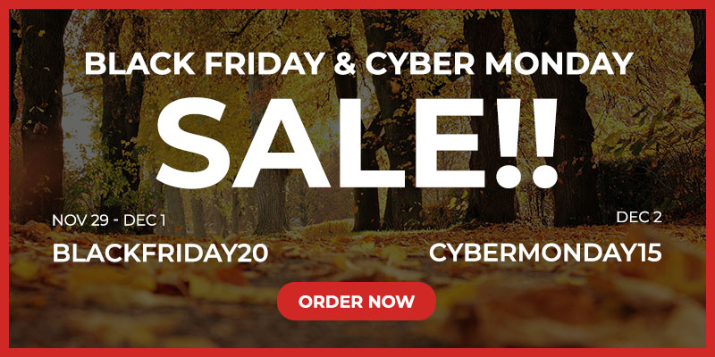 Black Friday and Cyber Monday Sale